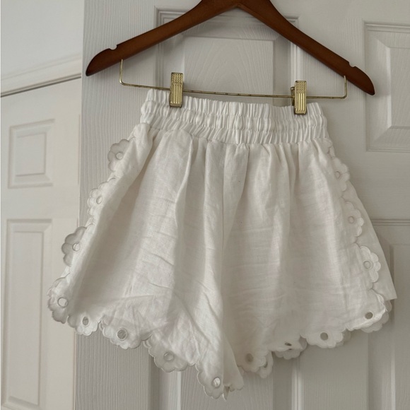 Farm Rio Richelieu Linen Ivory Shorts - Picture 7 of 7